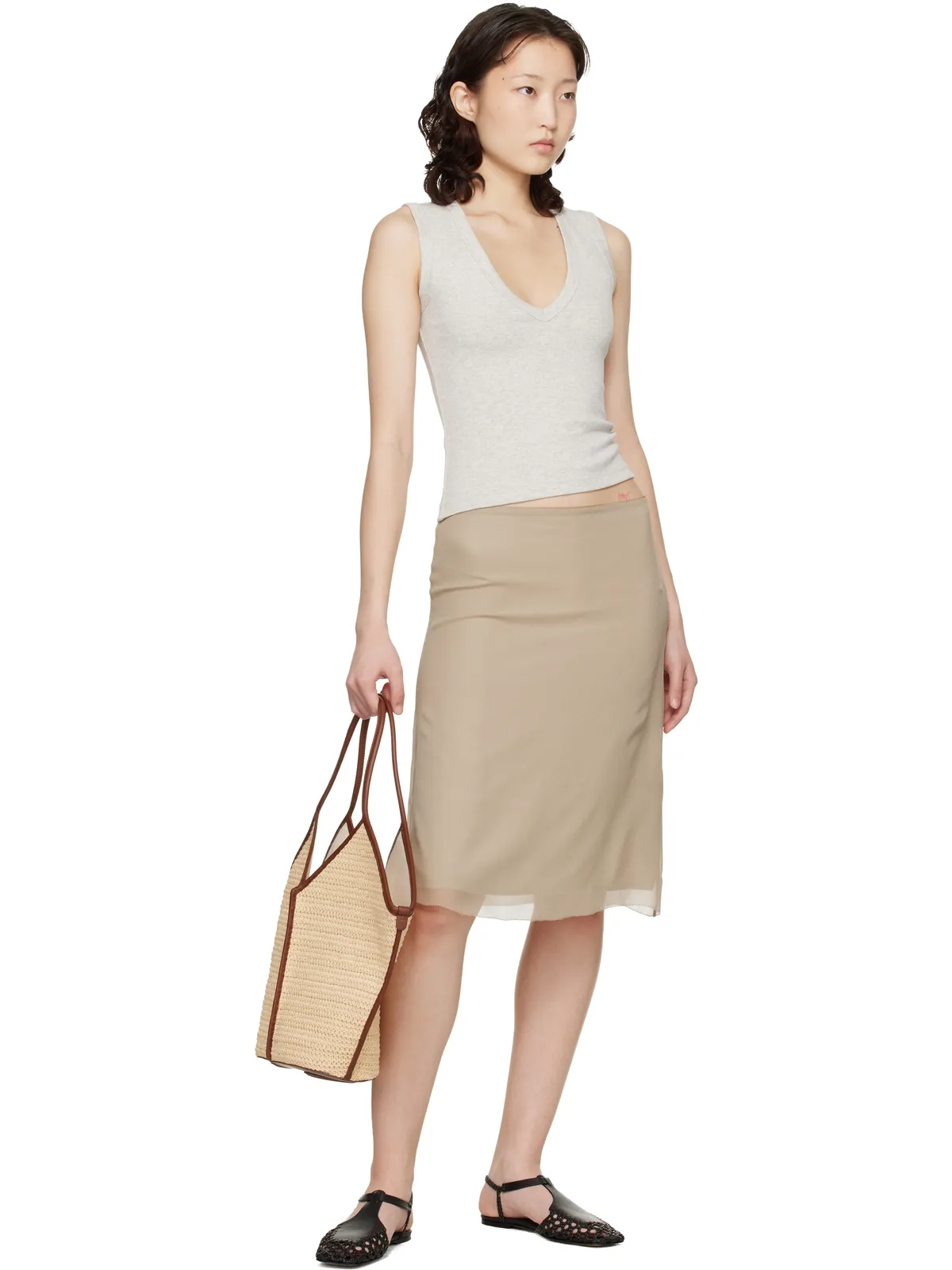 HEREU Calella Raffia トートバッグ - 画像4