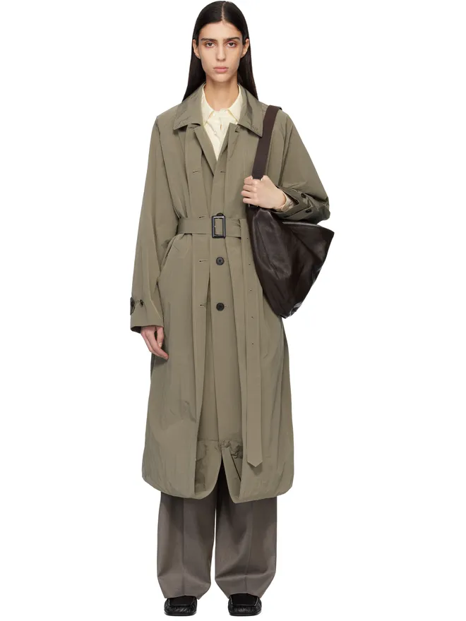 ssstein ssstein オーバーサイズ レイヤード コンビネーション トレンチコートの商品画像