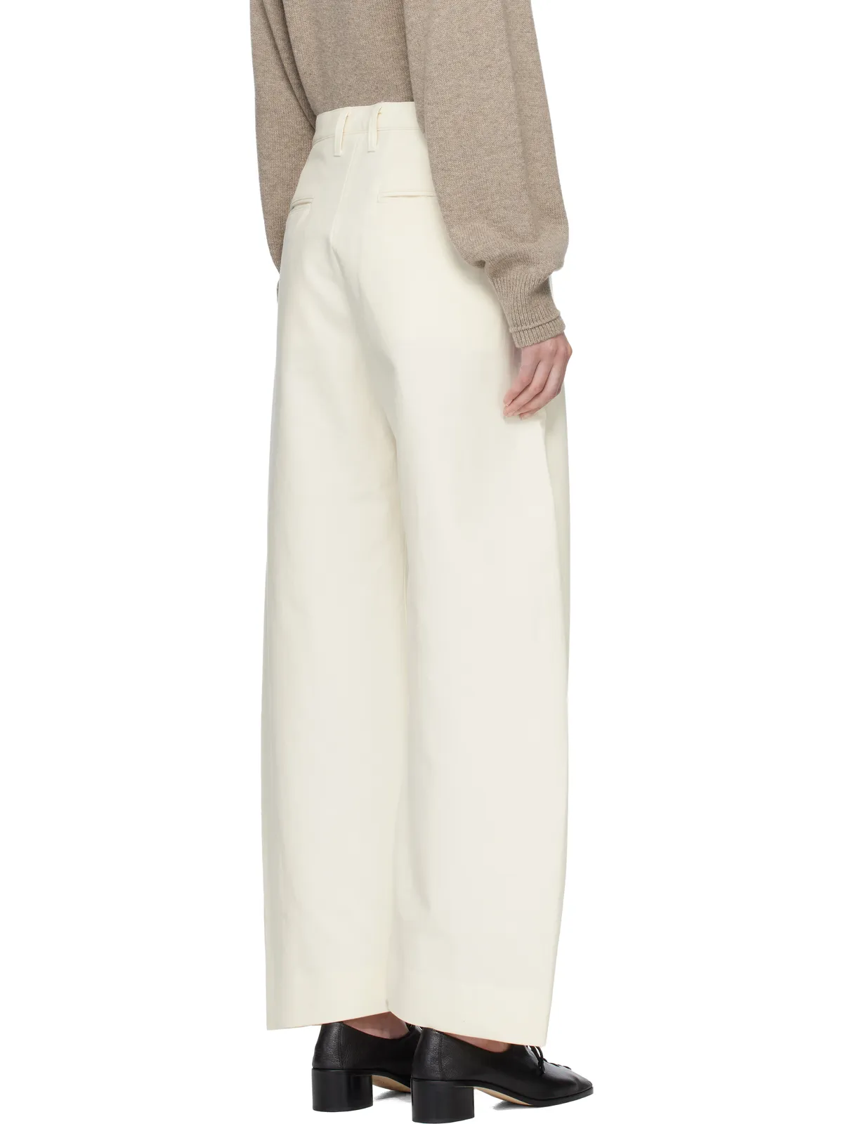 ssstein ダブルウィーブ コットン ラウンド トラウザーズ - 画像3