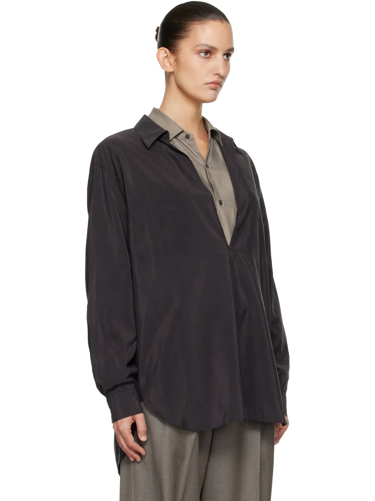 ssstein Silk Nylon Skipper シャツ - 画像2