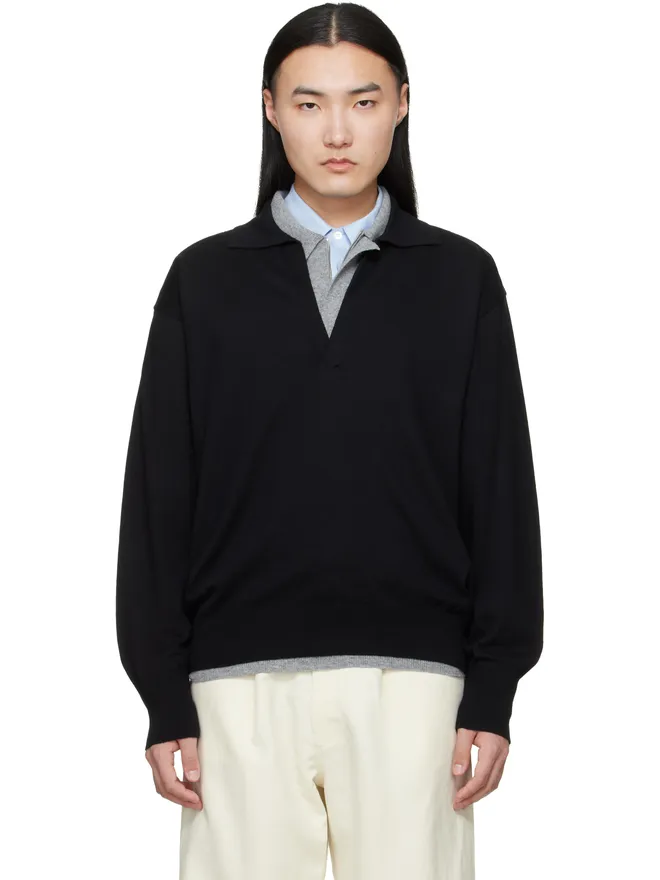ssstein ssstein Skipper LS オーガニックコットン ニットポロシャツの商品画像