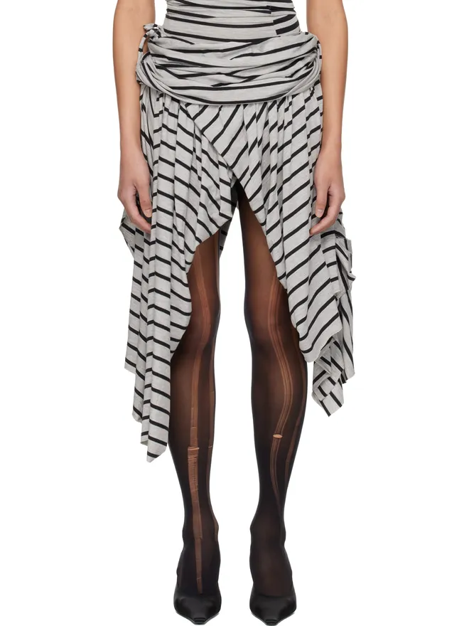 VAQUERA VAQUERA Striped Jersey ミニスカートの商品画像