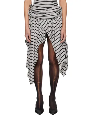 VAQUERA Striped Jersey ミニスカート - サムネイル1
