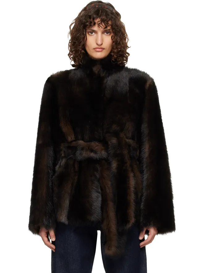 Nour Hammour Nour Hammour Elsa シアリングコートの商品画像