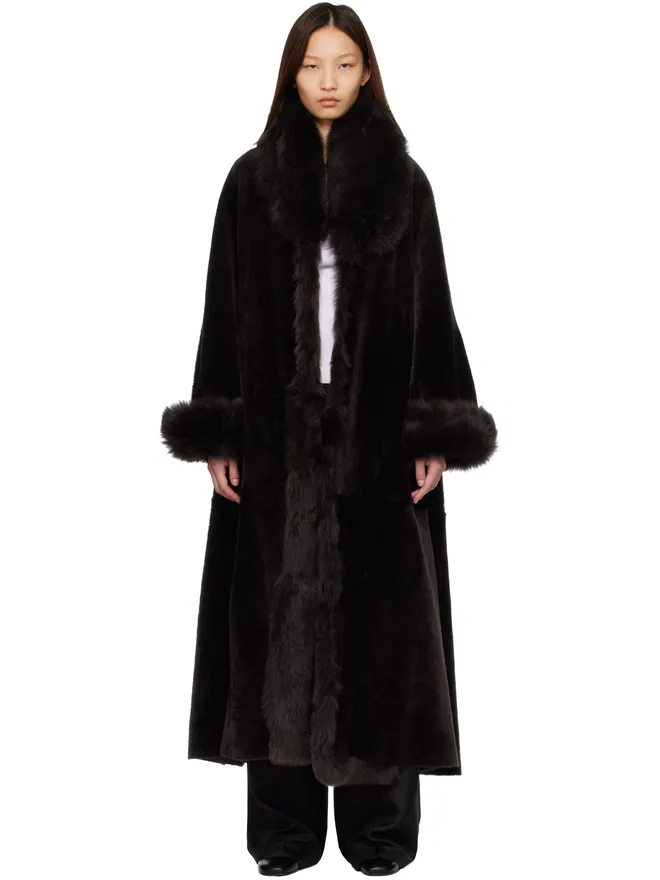 Nour Hammour Nour Hammour Sima シアリングコートの商品画像