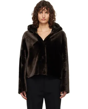 Nour Hammour Cooper Hooded Curly シアリングジャケット - サムネイル1