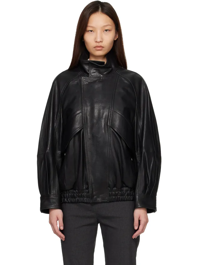 Nour Hammour Nour Hammour Ariste Fluid レザージャケットの商品画像