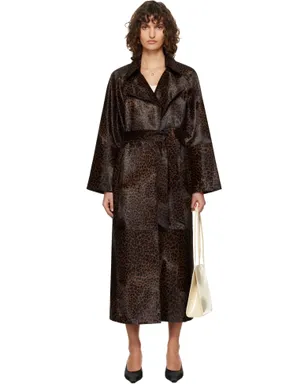 Nour Hammour Althea Supple Ponyhair コート - サムネイル1