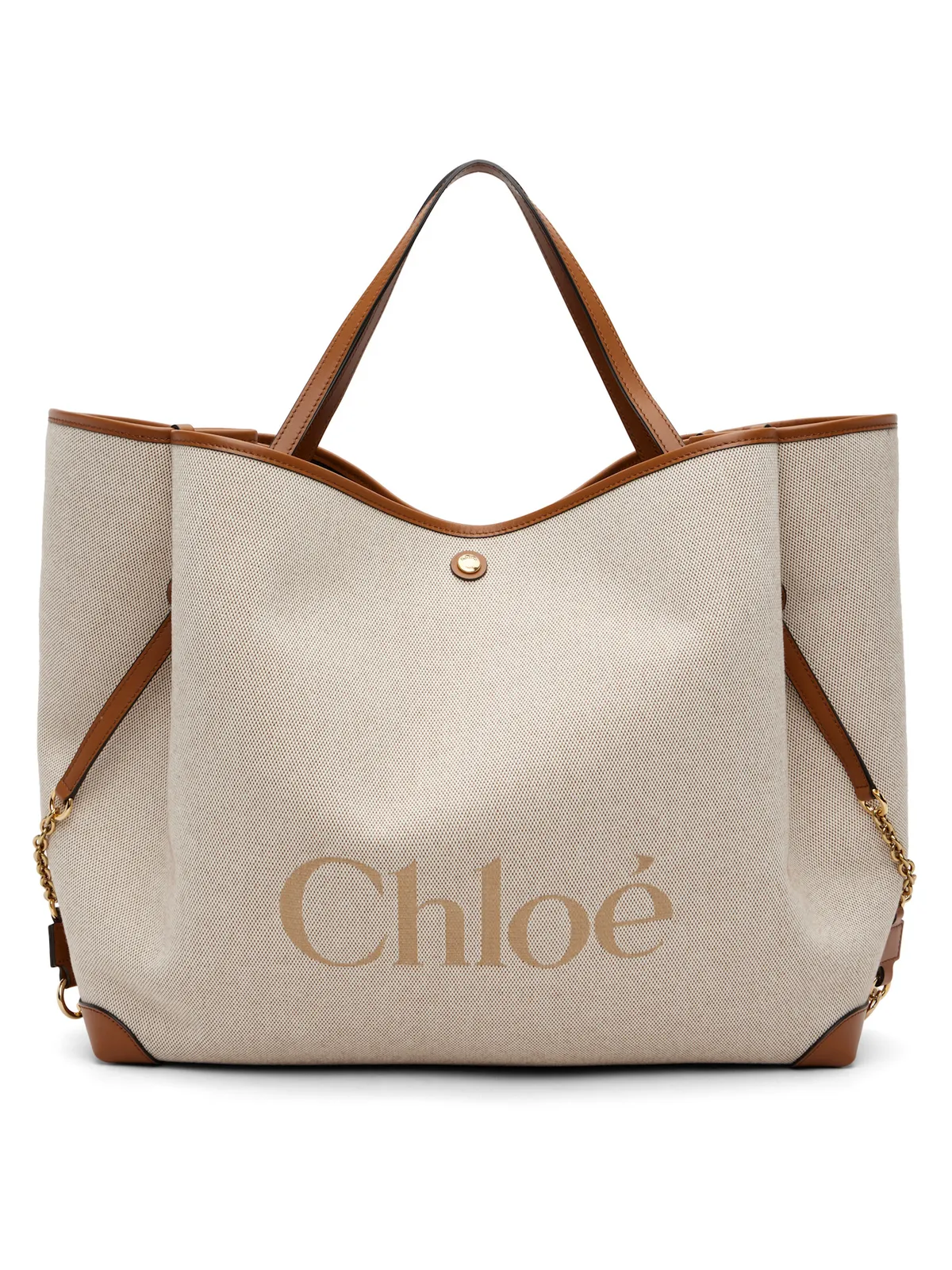 Chloe 'Chloé Clover' キャンバス＆カーフスキン トートバッグ - 画像1