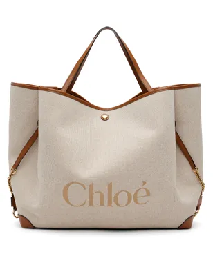 Chloe 'Chloé Clover' キャンバス＆カーフスキン トートバッグ - サムネイル1