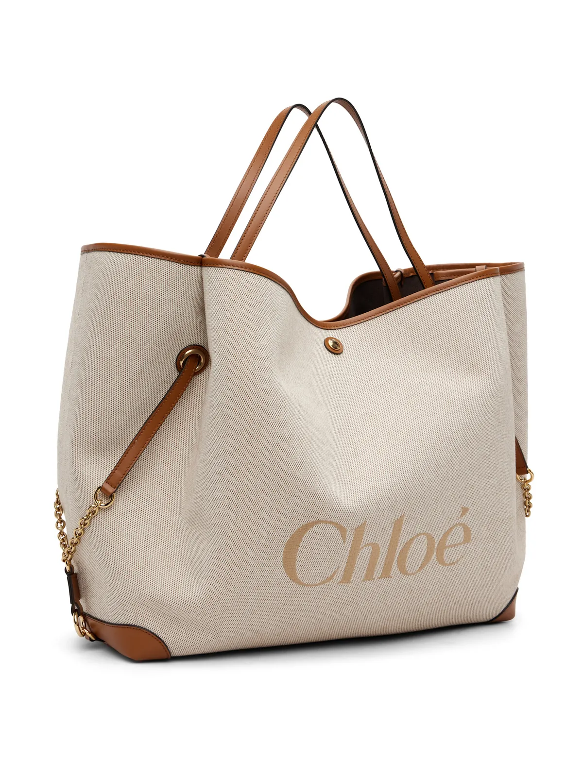 Chloe 'Chloé Clover' キャンバス＆カーフスキン トートバッグ - 画像2