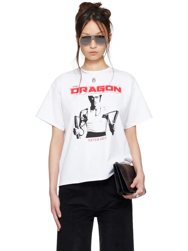 LU'U DAN LU'U DAN BRUCE LEE x LỰU ĐẠN ホワイト Athletic Tシャツの商品画像