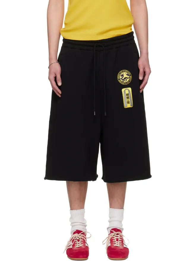 LU'U DAN LU'U DAN BRUCE LEE x LỰU ĐẠN ブラック Zoku ショートパンツの商品画像