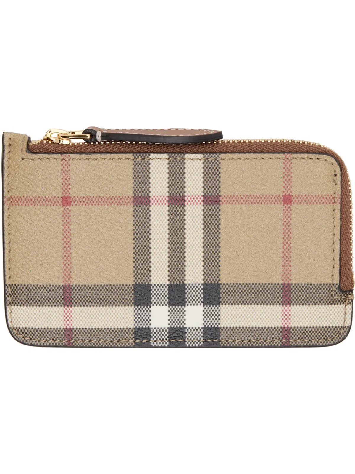 Burberry チェック ジップウォレット - 画像1