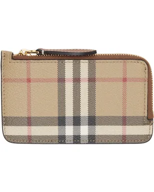 Burberry チェック ジップウォレット - サムネイル1