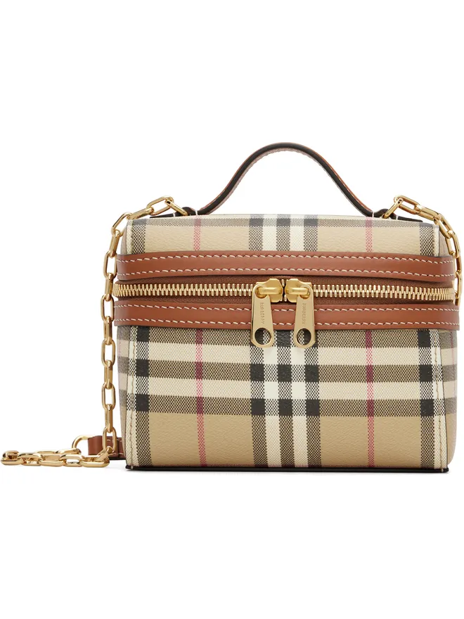 Burberry Burberry ミニ チェック バニティバッグの商品画像