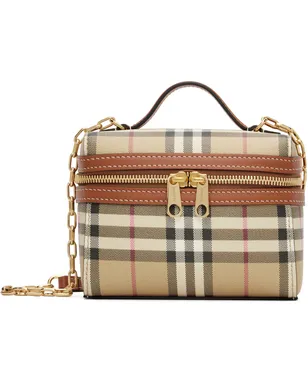 Burberry ミニ チェック バニティバッグ - サムネイル1