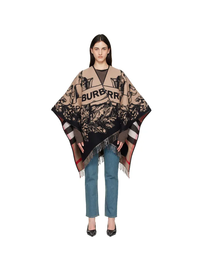 Burberry Burberry Gallant Knight ウール ケープの商品画像