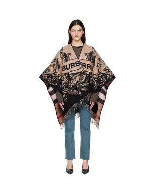 Burberry Gallant Knight ウール ケープ - サムネイル1