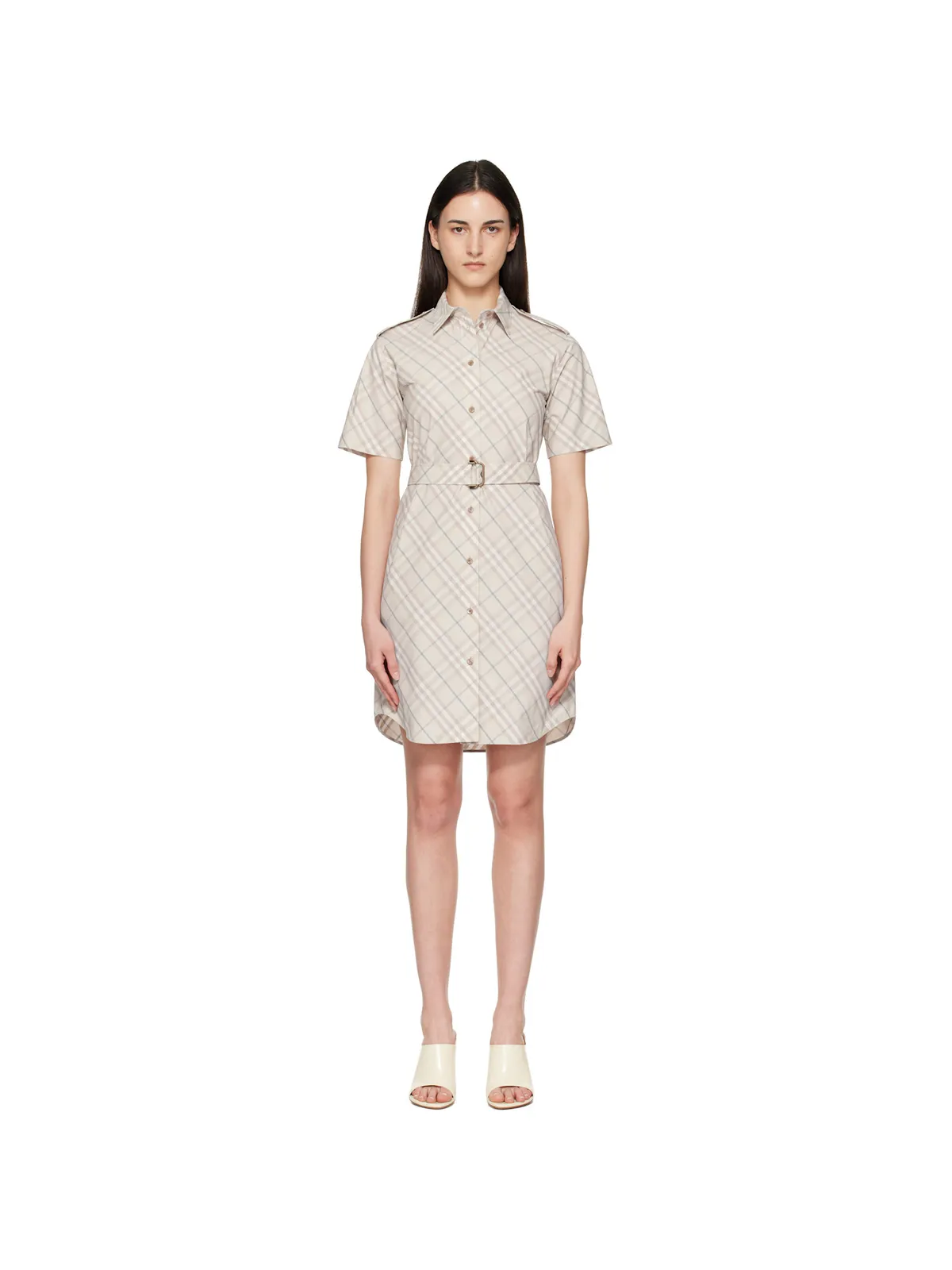 Burberry チェック ミニワンピース - 画像1
