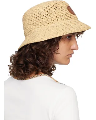 Burberry Knight Stamp Raffia-Effect バケットハット - サムネイル3