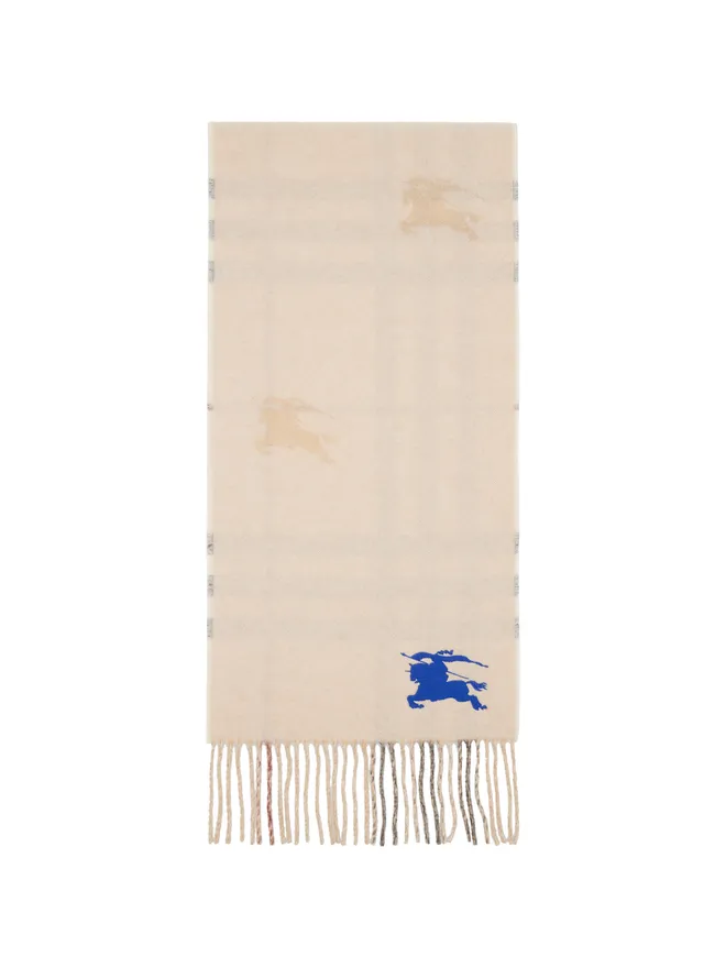 Burberry Burberry Knight チェック カシミヤ リバーシブル マフラーの商品画像