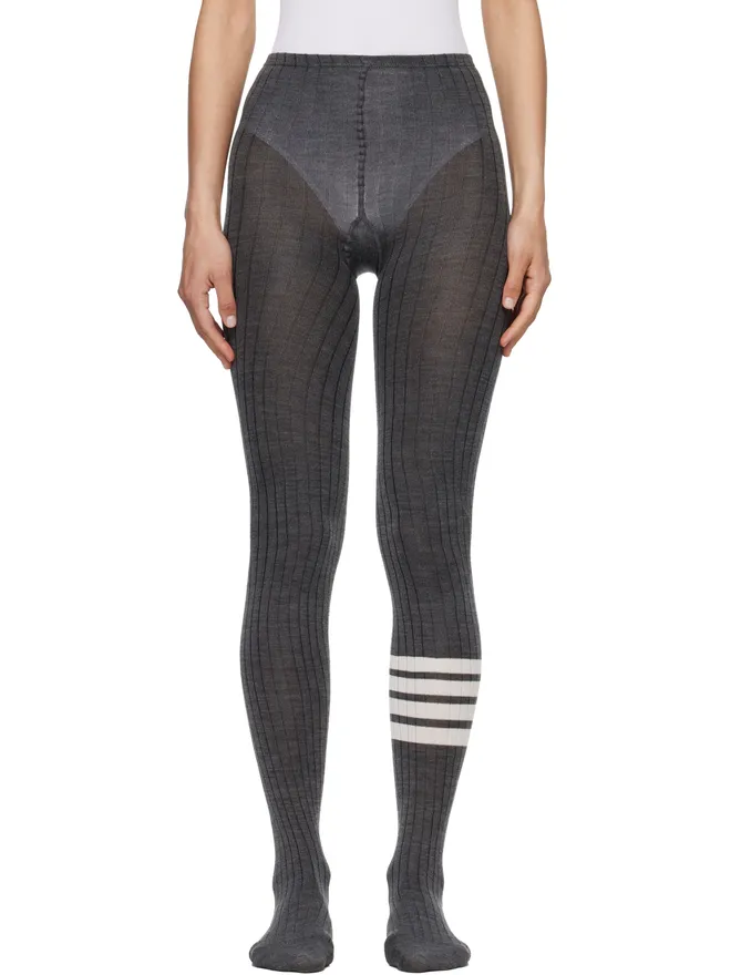 Thom Browne Thom Browne Opaque Rib 4-Bar タイツの商品画像