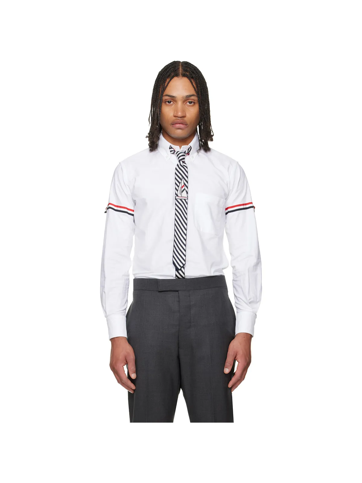 Thom Browne RWB Armband オックスフォード シャツ - 画像1