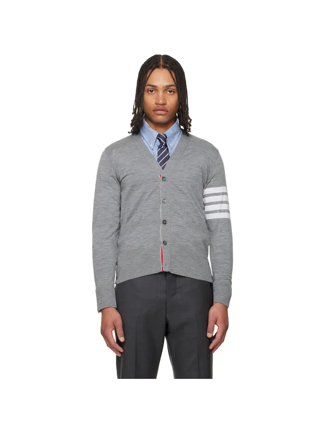 Thom Browne Thom Browne 4-Bar Classic メリノウール カーディガンの商品画像