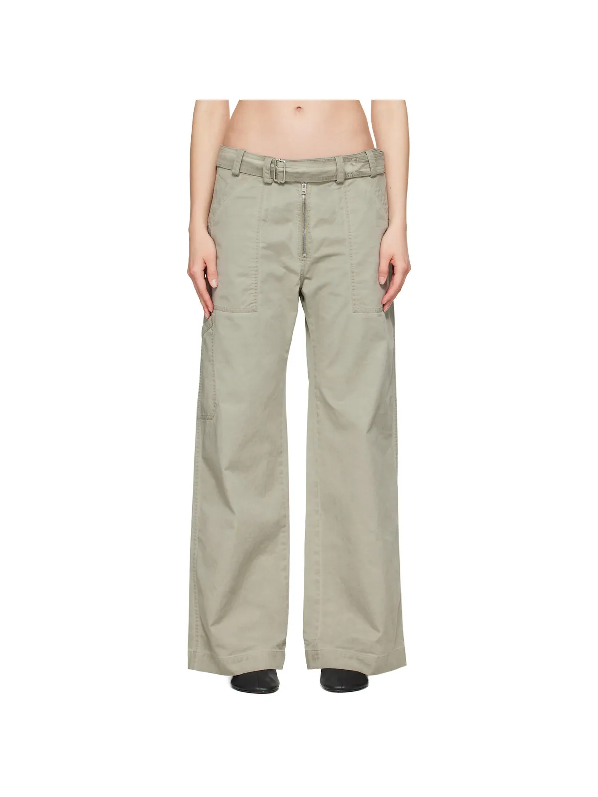 Acne Studios ツイル ベルト トラウザーズ - 画像1