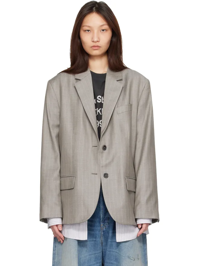 Acne Studios Acne Studios レイヤード スーツ テーラードジャケットの商品画像