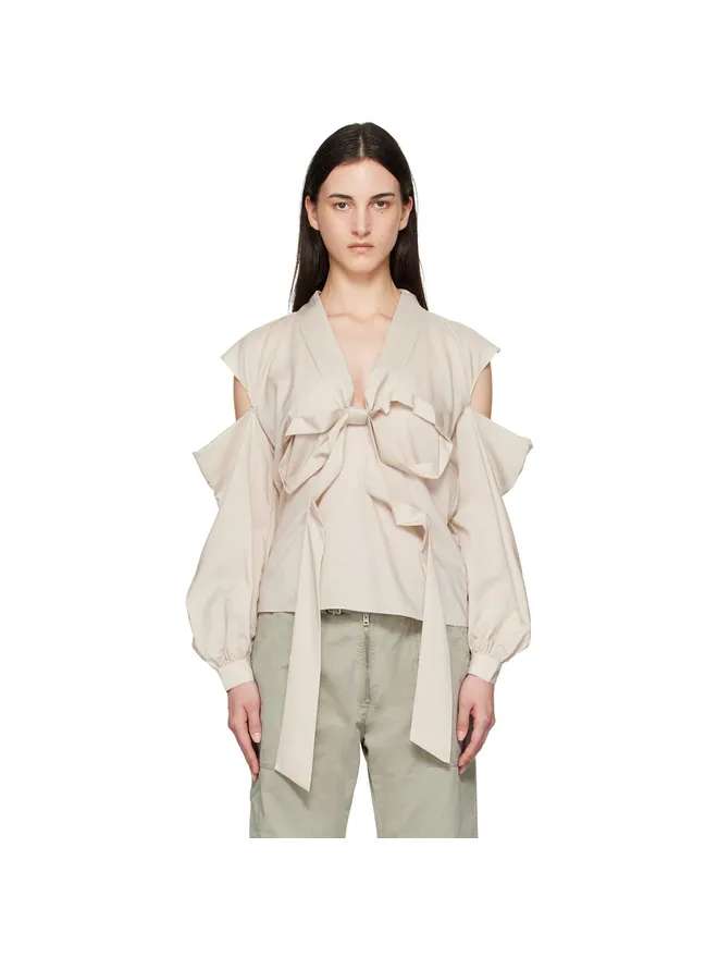 Acne Studios Acne Studios Cut-Out Bow ブラウスの商品画像