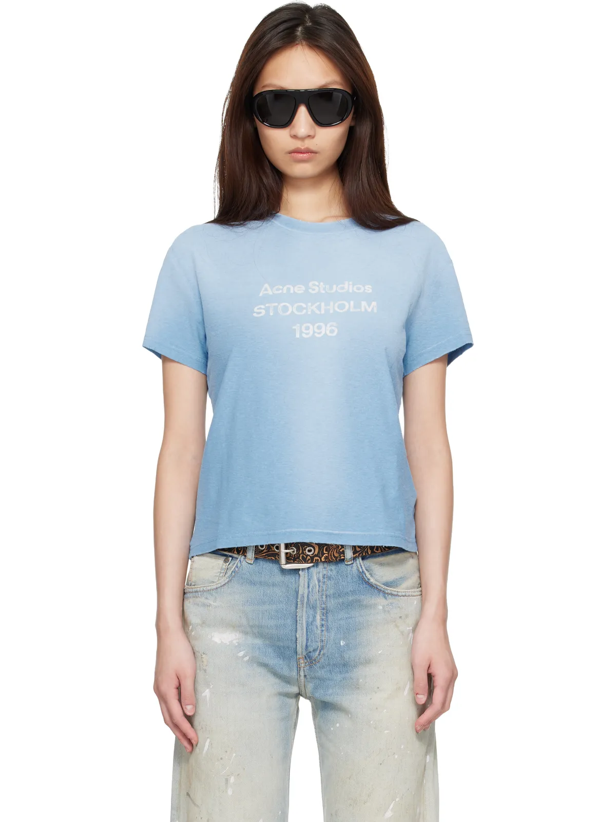 Acne Studios Fitted ロゴ Tシャツ - 画像1