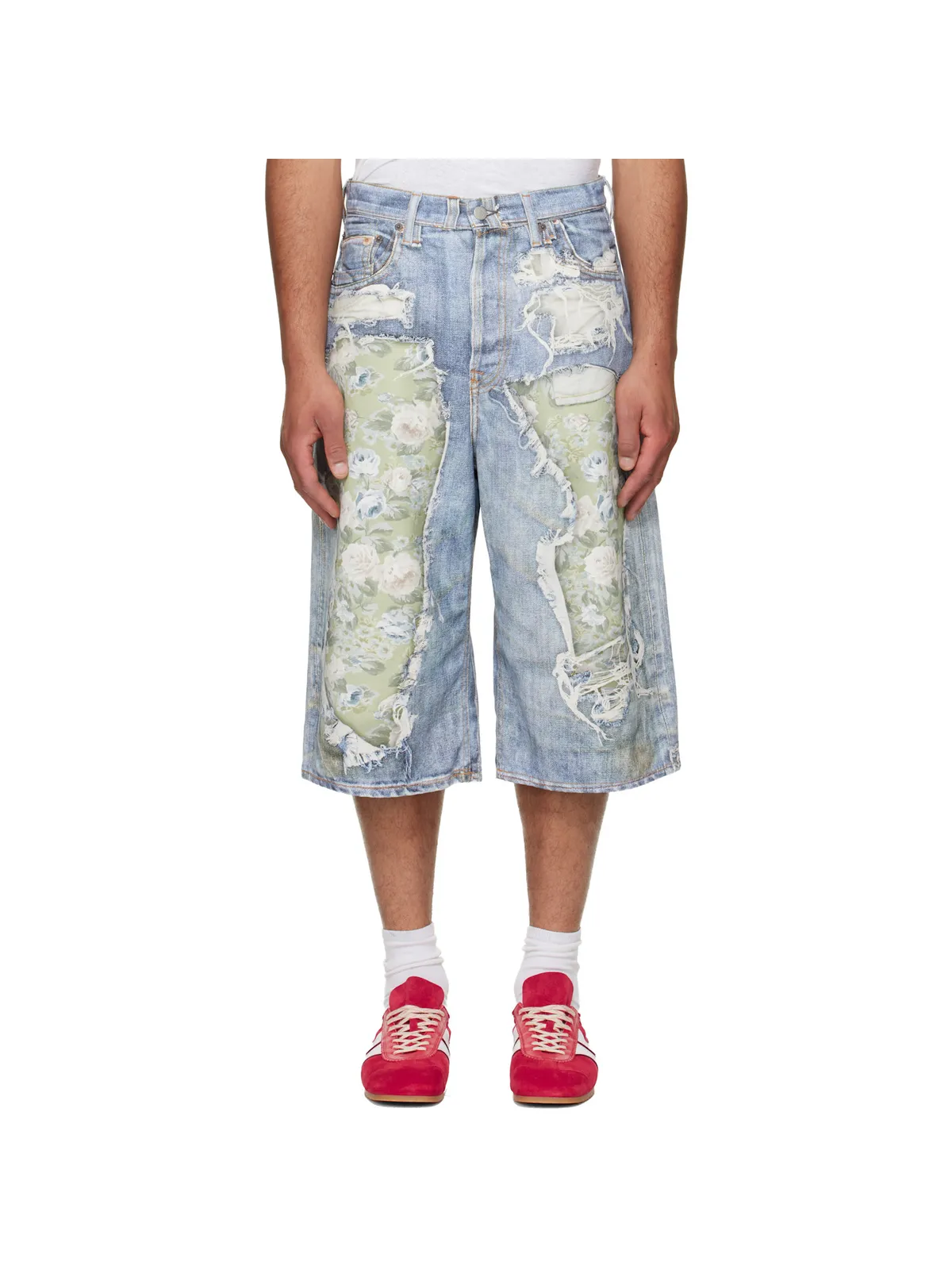 Acne Studios Trompe-l’Oeil デニムショートパンツ - 画像1