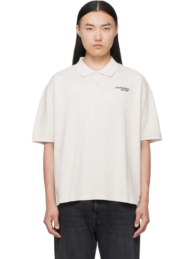 Acne Studios Acne Studios Washed ロゴ ポロシャツの商品画像