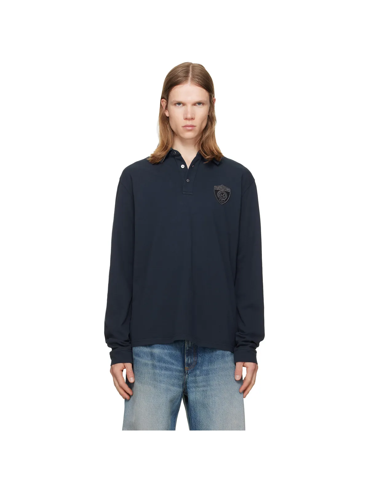 MM6 Maison Margiela コットン ニットポロシャツ - 画像1