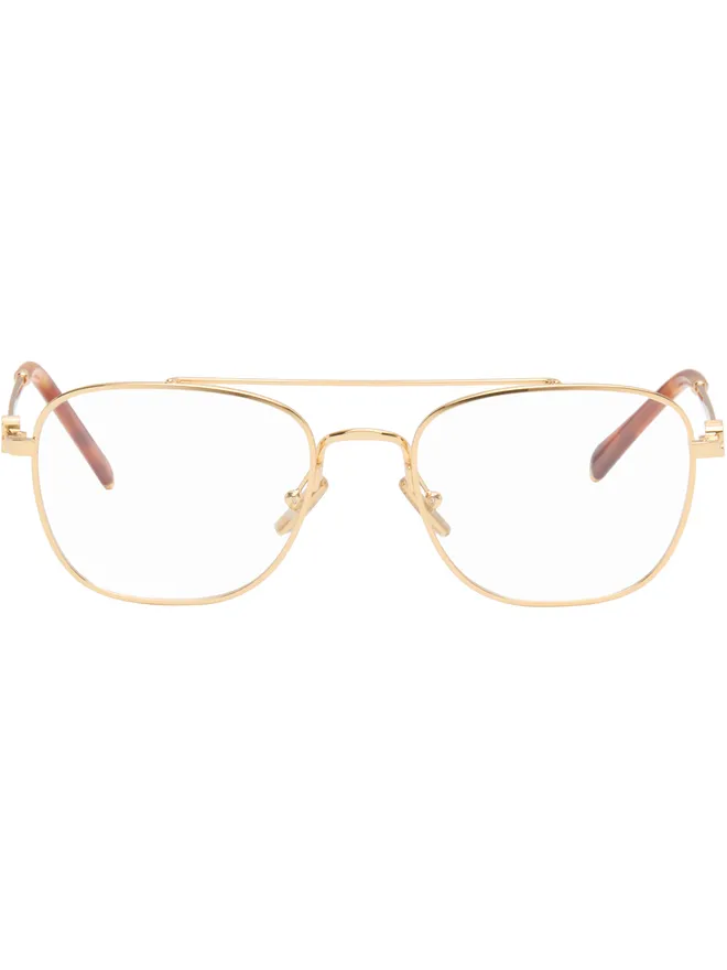 Miu Miu Eyewear Miu Miu Eyewear トップバー メタル メガネの商品画像
