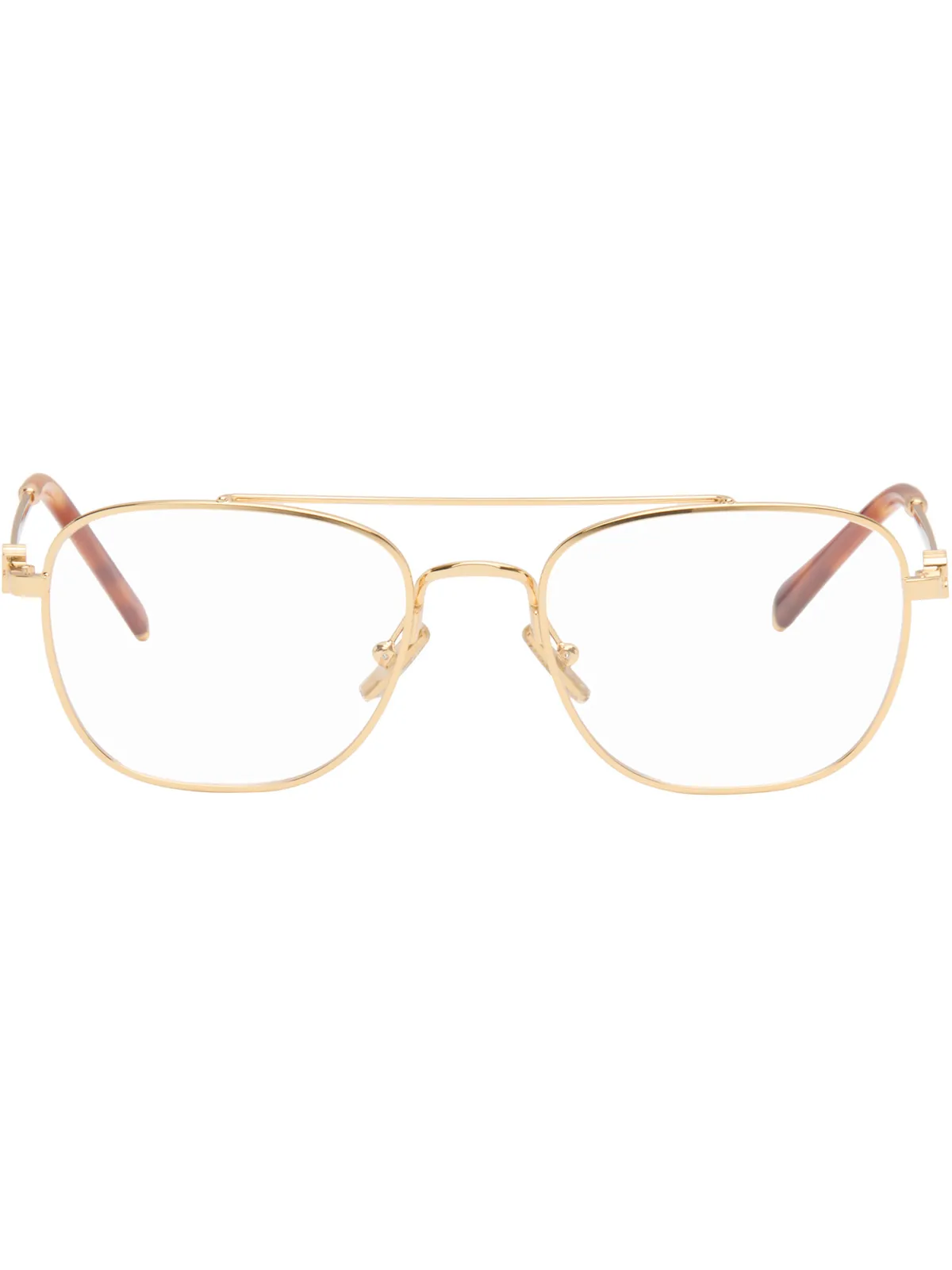 Miu Miu Eyewear トップバー メタル メガネ - 画像1