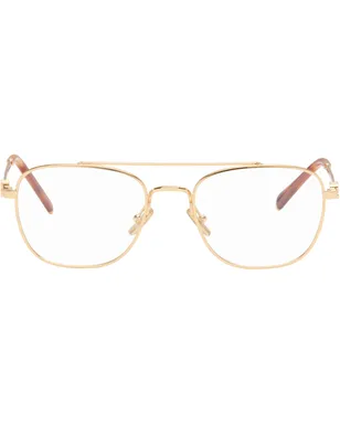 Miu Miu Eyewear トップバー メタル メガネ - サムネイル1