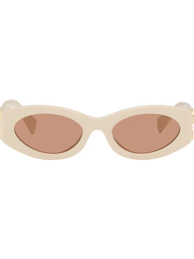 Miu Miu Eyewear Miu Miu Eyewear Retro オーバルサングラスの商品画像