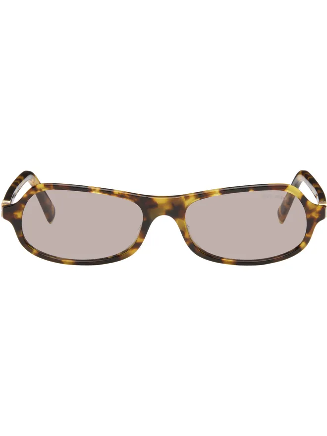 Miu Miu Eyewear Miu Miu Eyewear トータスシェル スクエアサングラスの商品画像