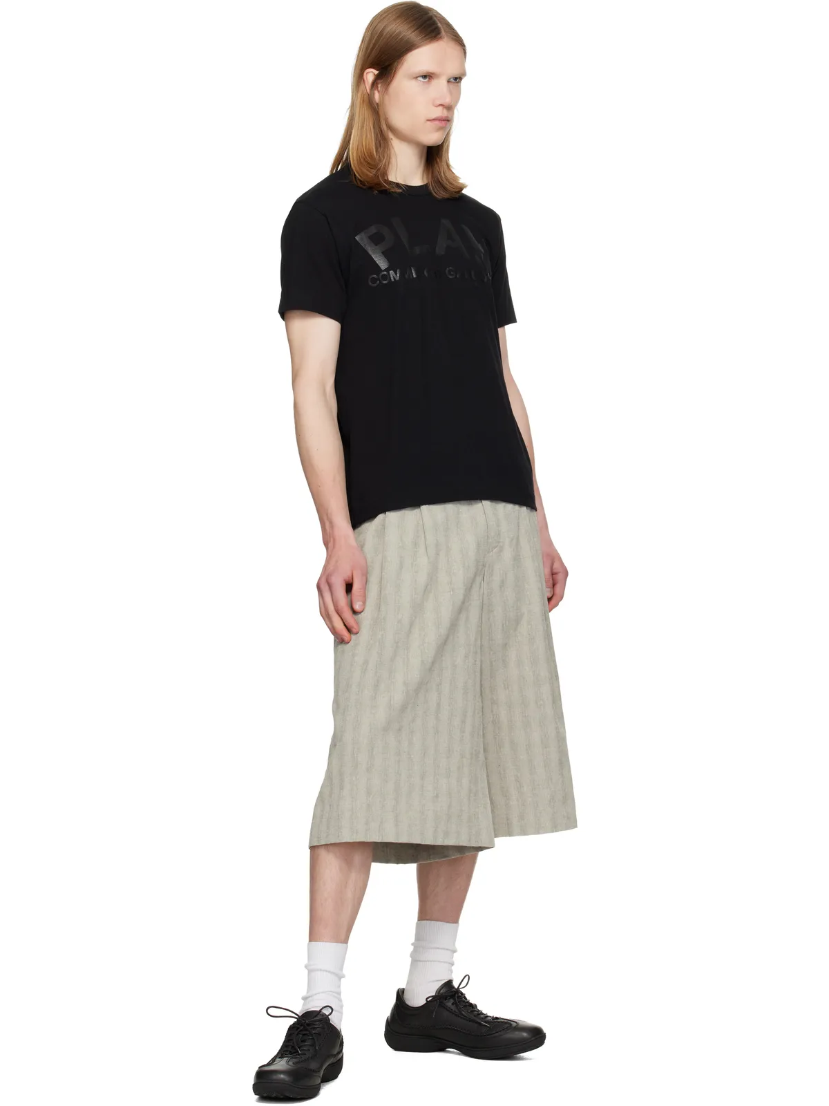 COMME des GARÇONS PLAY Logo Text Tシャツ - 画像4