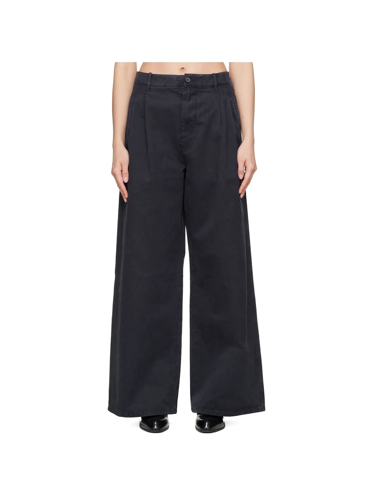 Jil Sander Casual ワイドレッグ タックパンツ - 画像1