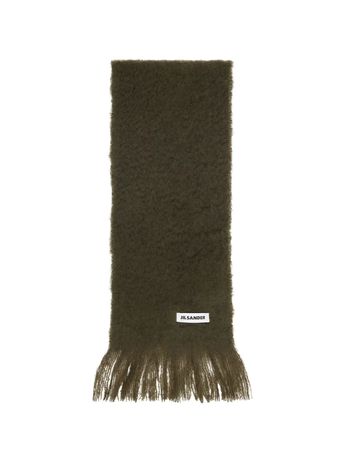 Jil Sander Plain Mohair Wool マフラー - 画像1