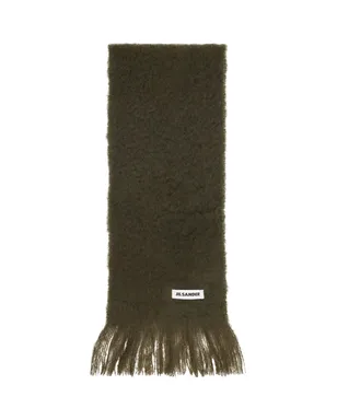 Jil Sander Plain Mohair Wool マフラー - サムネイル1