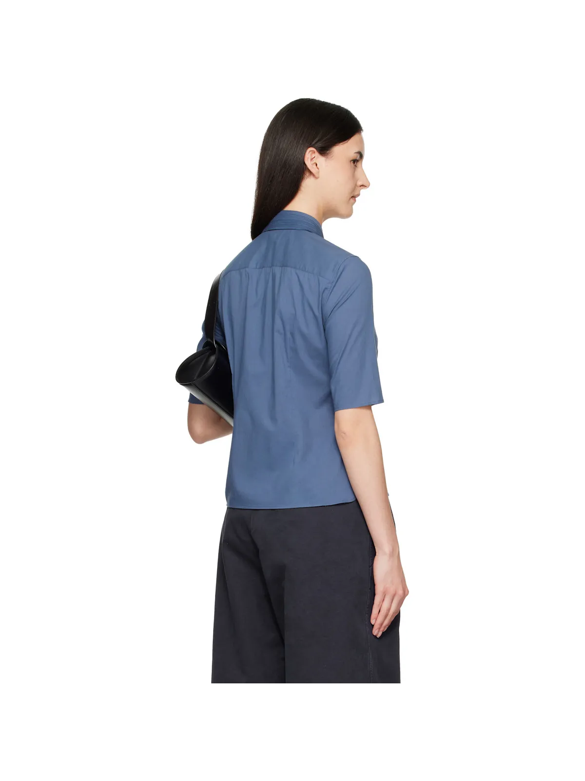Jil Sander Back Darts スリムフィット 半袖 シャツ - 画像3