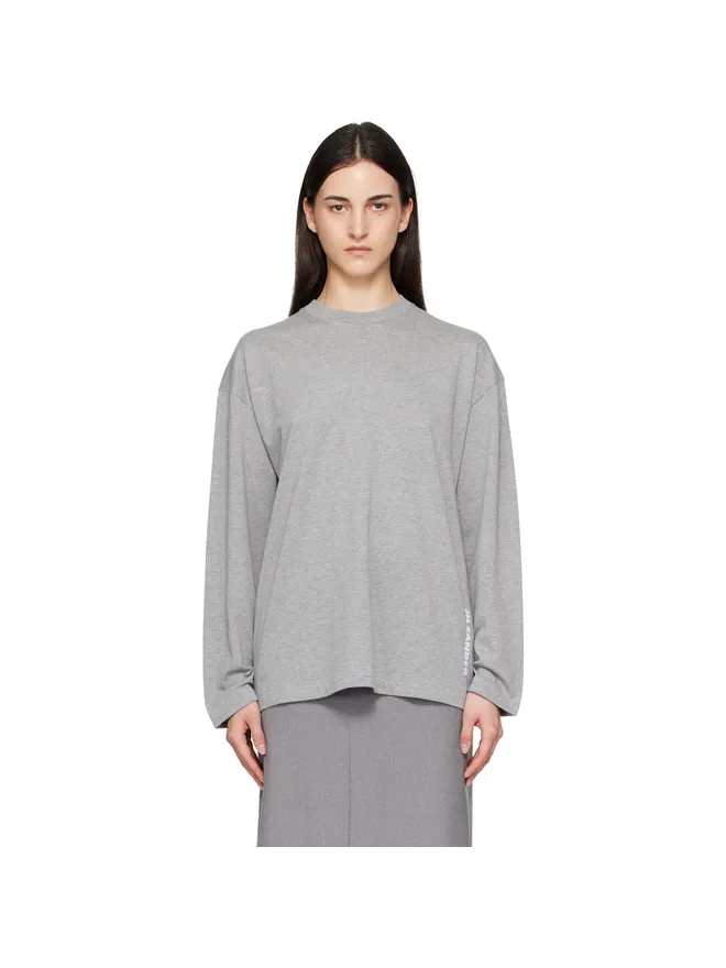 Jil Sander Jil Sander 長袖 クルーネック ボクシーフィット Tシャツの商品画像