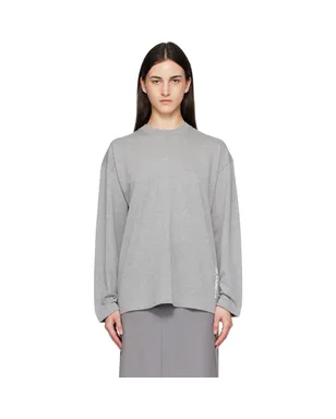 Jil Sander 長袖 クルーネック ボクシーフィット Tシャツ - サムネイル1