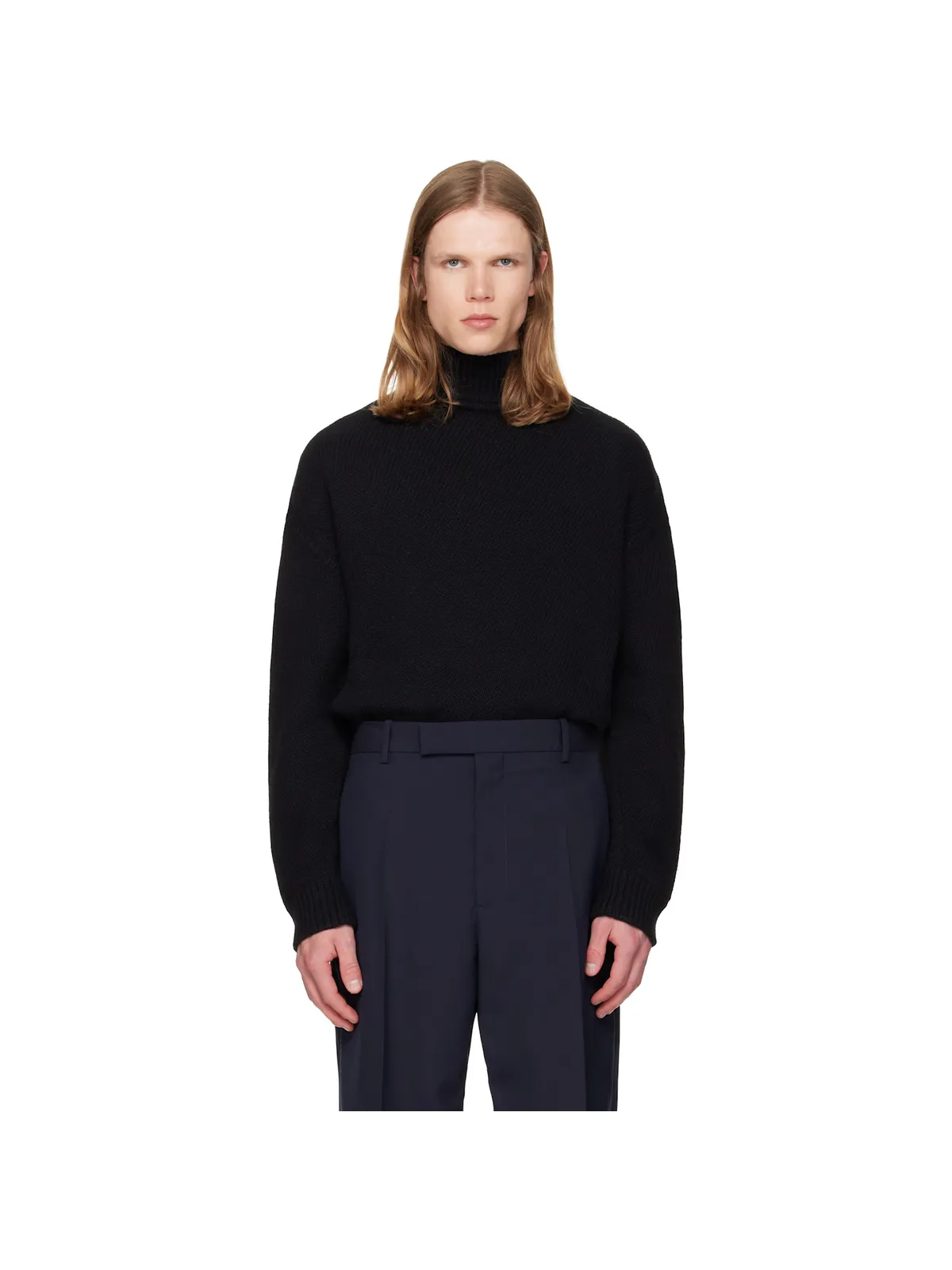 Jil Sander ウール＆カシミヤ タートルネック - 画像1
