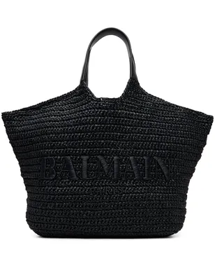 BALMAIN 'BALMAIN' クロシェ トートバッグ - サムネイル1